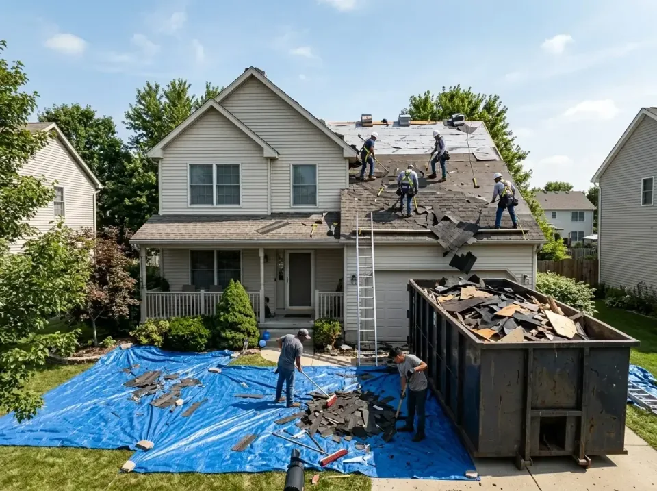 roof-replacement-debris-remova-004 — frequently asked questions, Cheapest Dumpster Rentals in Lake Murray of Richland, SC